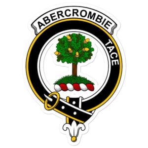 Abercrombie (or Abercromby) Clan Crest Vinyl Sticker