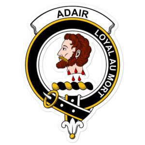 Adair Clan Crest Vinyl Sticker