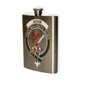 Adam Clan Crest Flask.