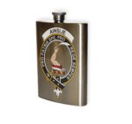 Ainslie Clan Crest Flask.
