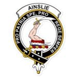Ainslie Clan Crest Vinyl Sticker