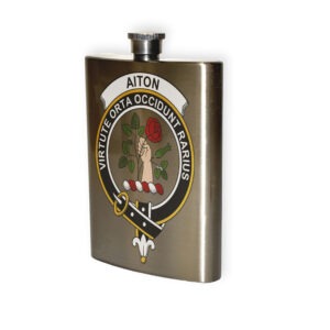 Aiton Clan Crest Flask.