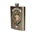 Allardice Clan Crest Flask.