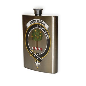 Anderson Clan Crest Flask.
