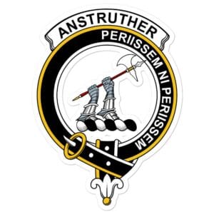 Anstruther Clan Crest Vinyl Sticker
