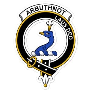 Arbuthnot Clan Crest Vinyl Sticker
