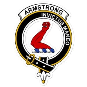 Armstrong Clan Crest Vinyl Sticker