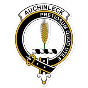 Auchinleck or Affleck Clan Crest Vinyl Sticker