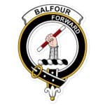 Balfour Clan Crest Vinyl Sticker