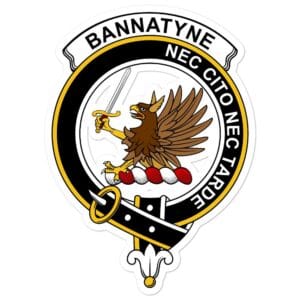 Bannatyne Clan Crest Vinyl Sticker