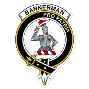 Bannerman Clan Crest Vinyl Sticker