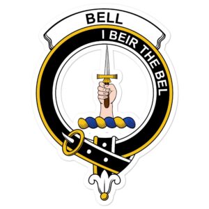 Bell Clan Crest Vinyl Sticker