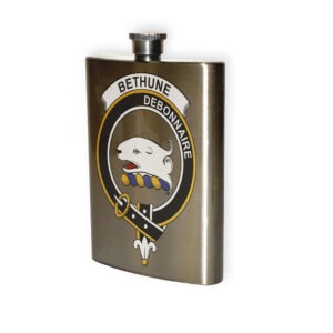 Bethune Clan Crest Flask.