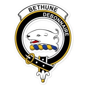 Bethune Clan Crest Vinyl Sticker