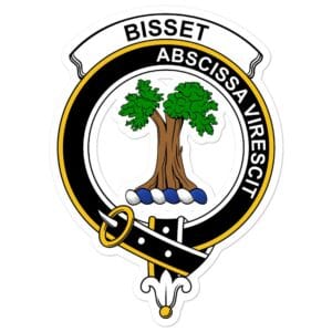 Bisset Clan Crest Vinyl Sticker
