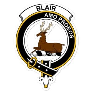 Blair Clan Crest Vinyl Sticker
