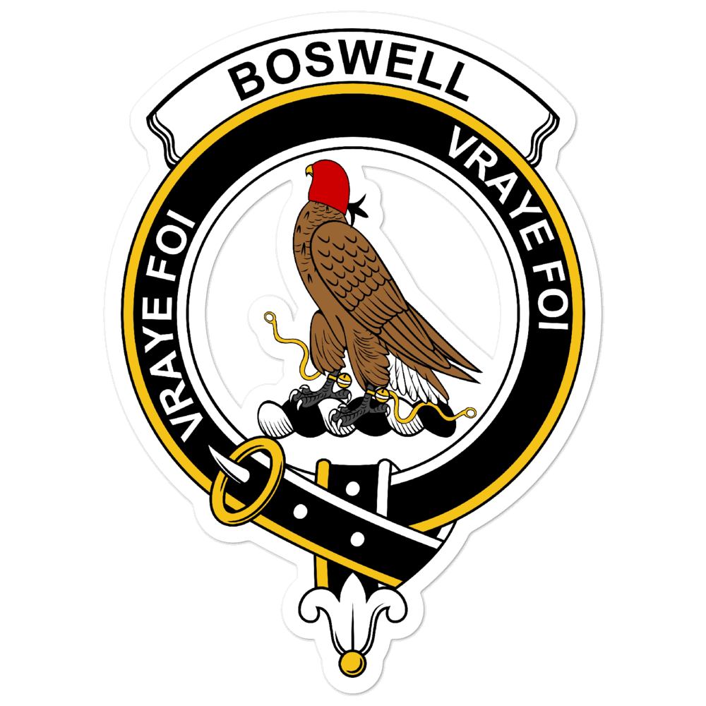 Boswell Clan Crest Vinyl Sticker