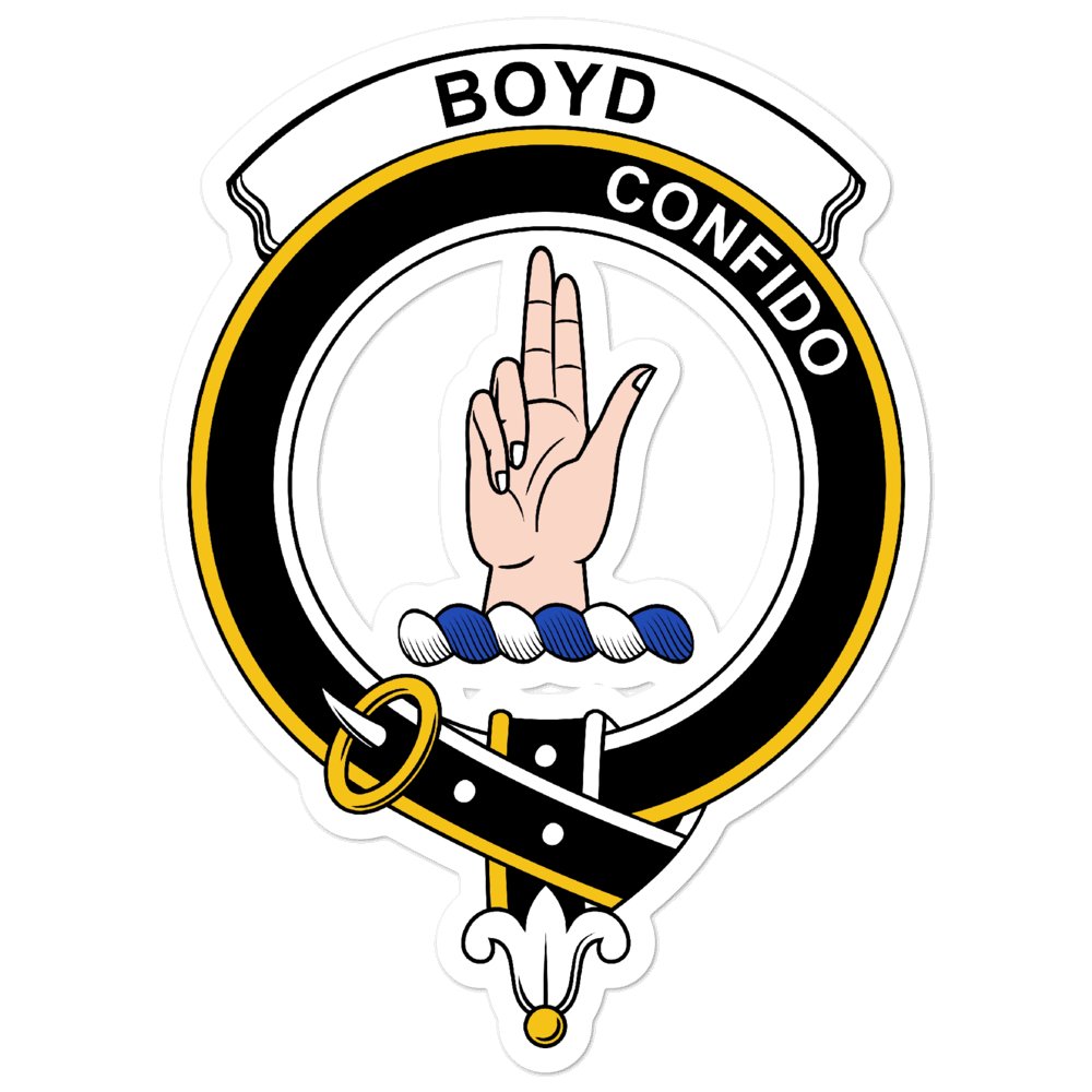 Boyd Clan Crest Vinyl Sticker