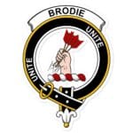 Brodie Clan Crest Vinyl Sticker
