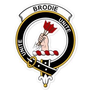 Brodie Clan Crest Vinyl Sticker