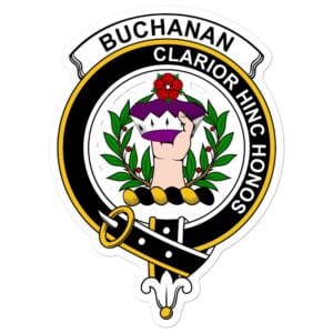 Buchan Clan Crest Vinyl Sticker