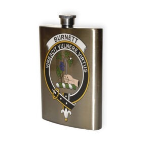 Burnett Clan Crest Flask.
