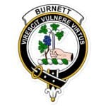 Burnett Clan Crest Vinyl Sticker