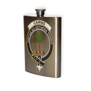 Cairns Clan Crest Flask.