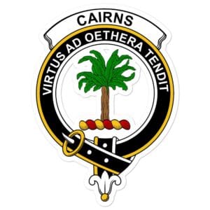 Cairns Clan Crest Vinyl Sticker