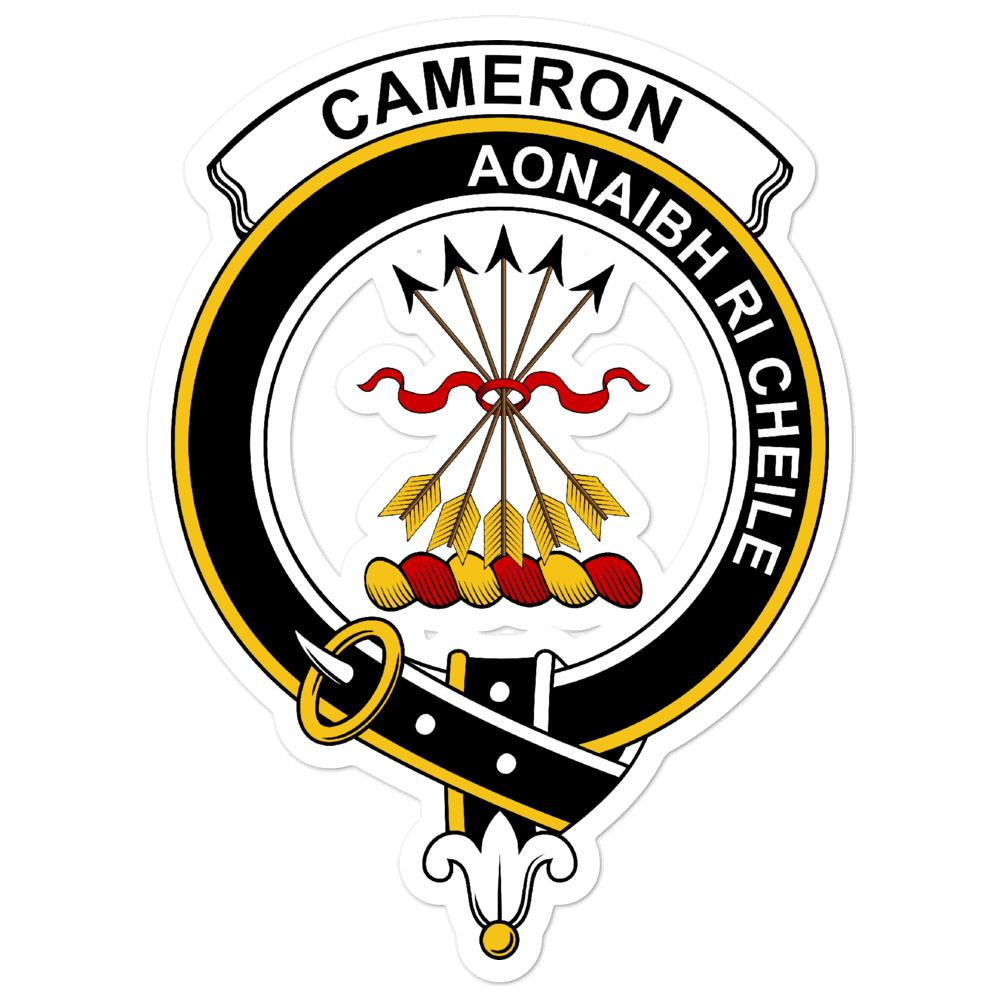 Cameron Clan Crest Vinyl Sticker
