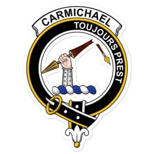 Carmichael Clan Crest Vinyl Sticker