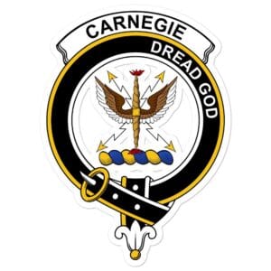 Carnegie Clan Crest Vinyl Sticker