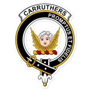 Carruthers Clan Crest Vinyl Sticker