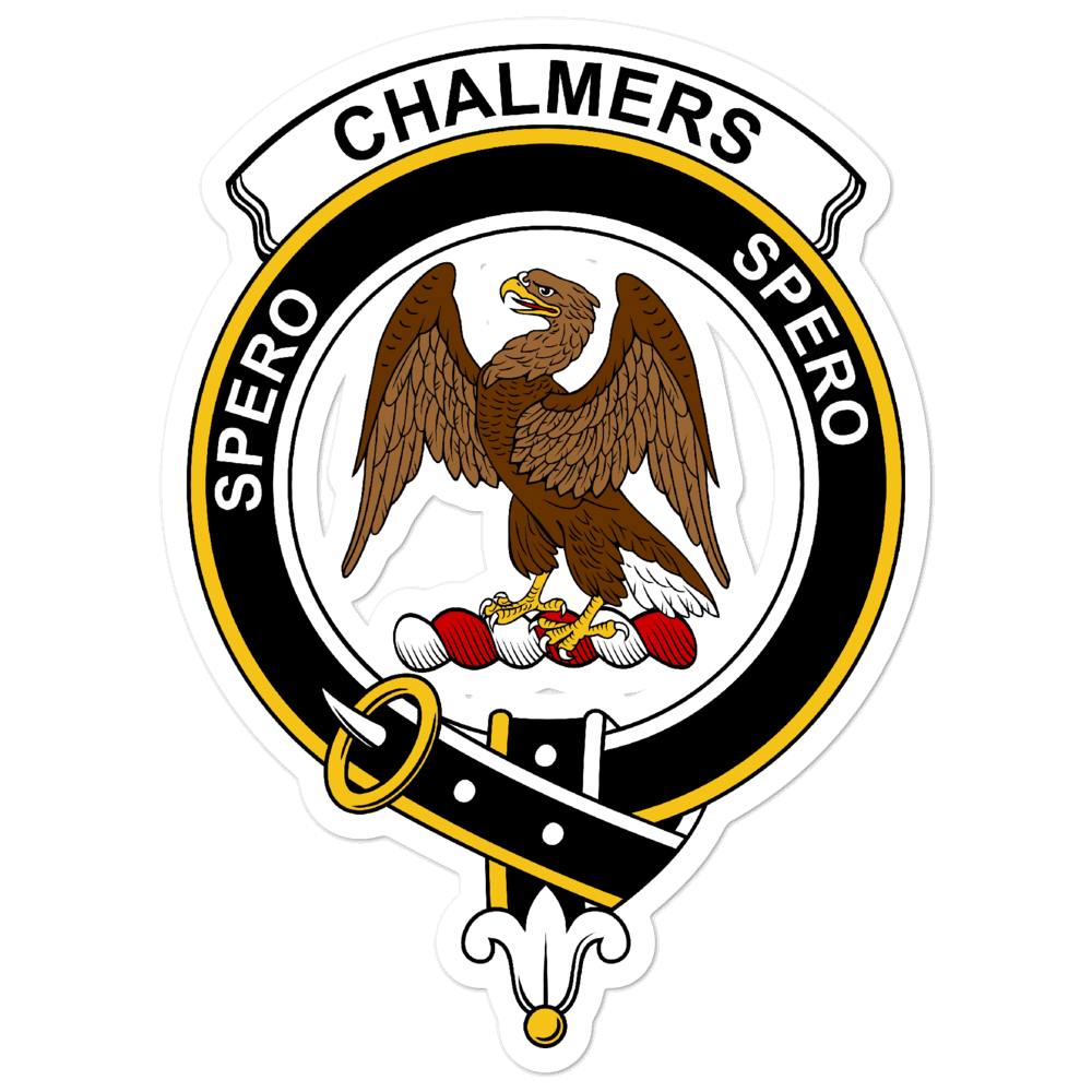 Chalmers (Balnacraig) Clan Crest Vinyl Sticker