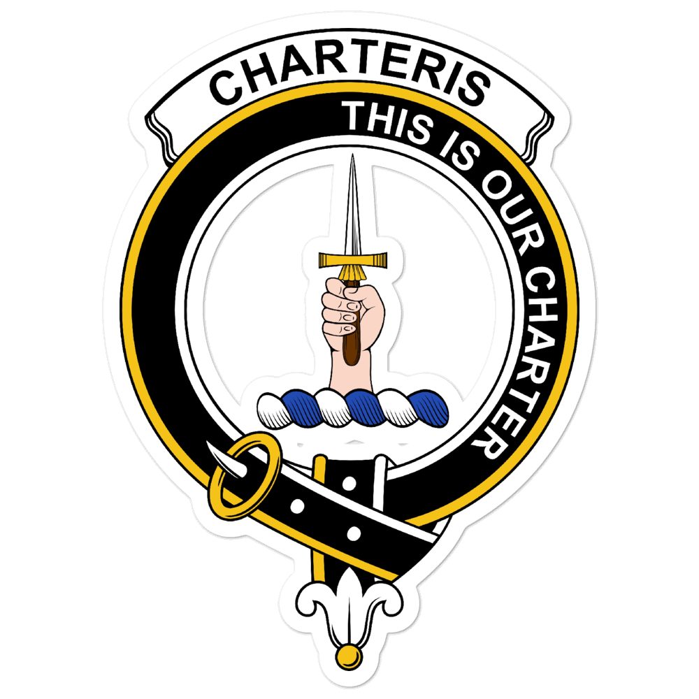 Charteris (Earls of Wemyss) Clan Crest Vinyl Sticker