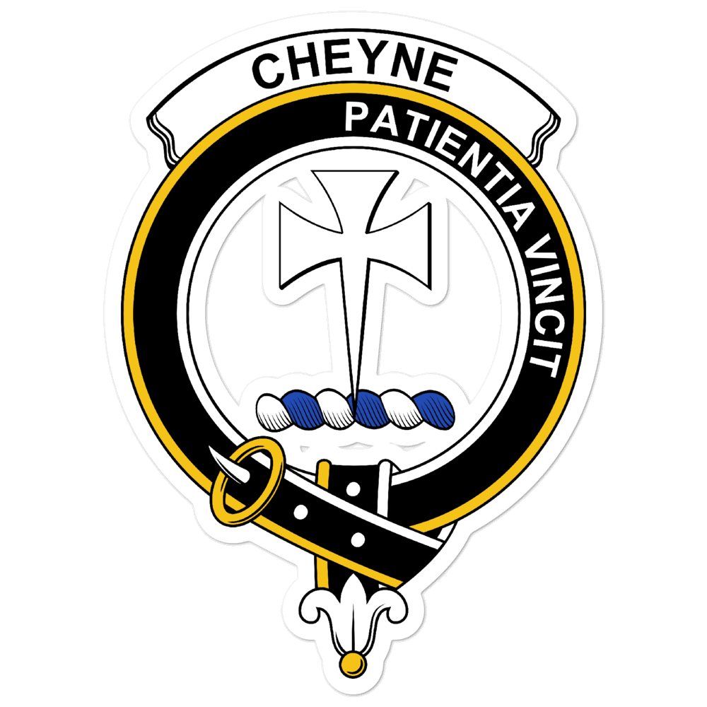 Cheyne Clan Crest Vinyl Sticker