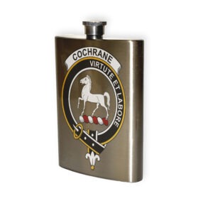 Cochrane Clan Crest Flask.