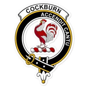 Cockburn Clan Crest Vinyl Sticker