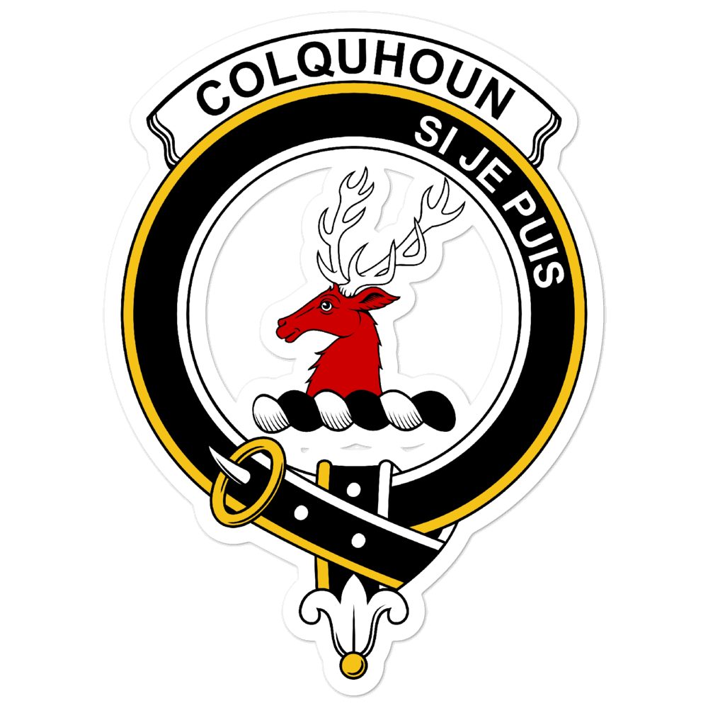 Colquhoun Clan Crest Vinyl Sticker