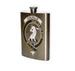 Colville Clan Crest Flask.