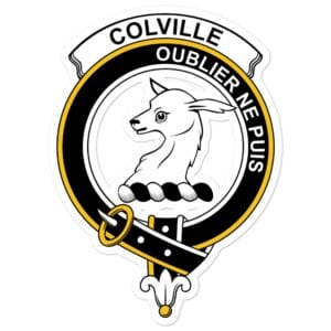 Colville Clan Crest Vinyl Sticker