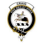 Craig Clan Crest Vinyl Sticker