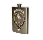 Cranstoun Clan Crest Flask.