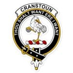 Cranstoun Clan Crest Vinyl Sticker