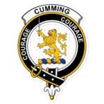 Cumming Clan Crest Vinyl Sticker