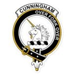 Cunningham Clan Crest Vinyl Sticker