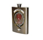 Currie or Curry Clan Crest Flask.