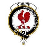 Currie or Curry Clan Crest Vinyl Sticker