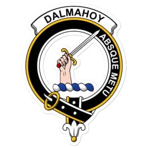 Dalmahoy Clan Crest Vinyl Sticker