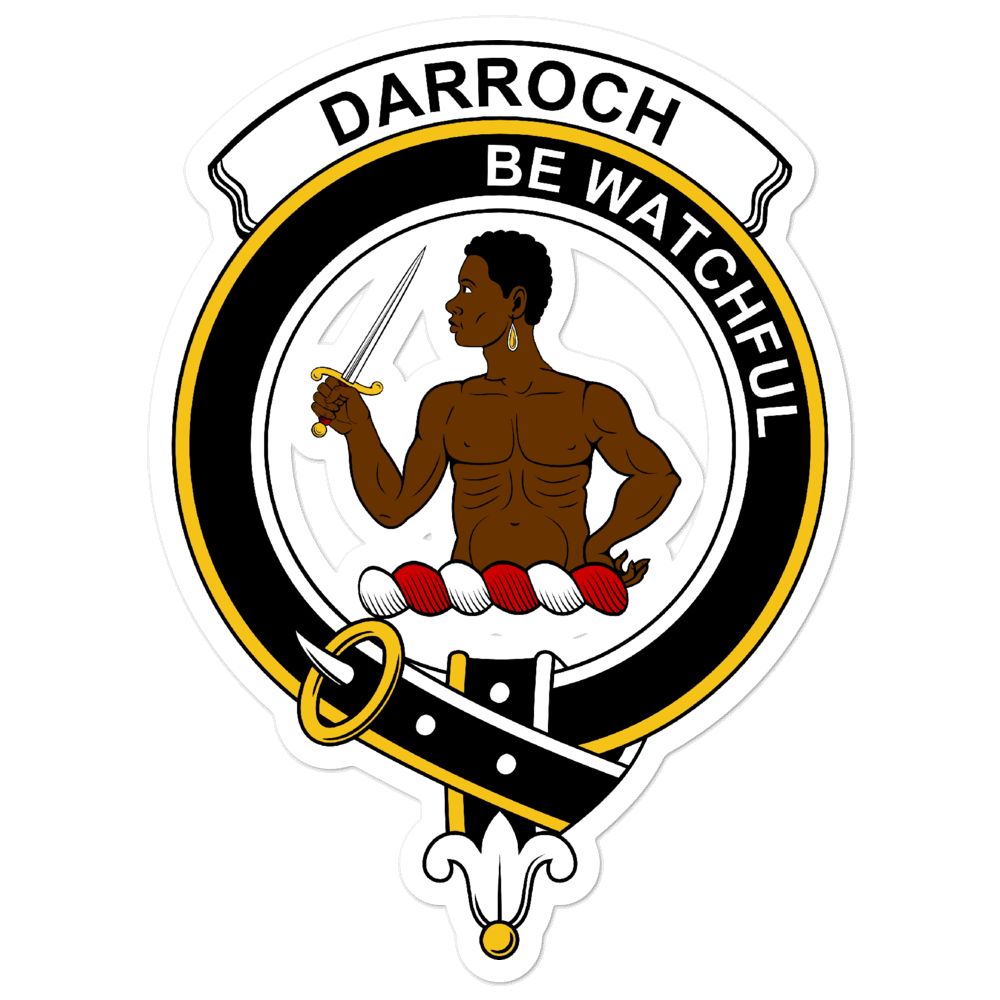 Darroch (of Gourock) Clan Crest Vinyl Sticker